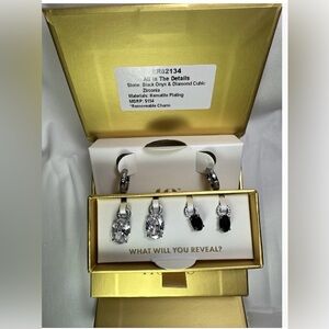 Bomb Party Charming Hoops 2025 All In The Details Hematite Black Onyx